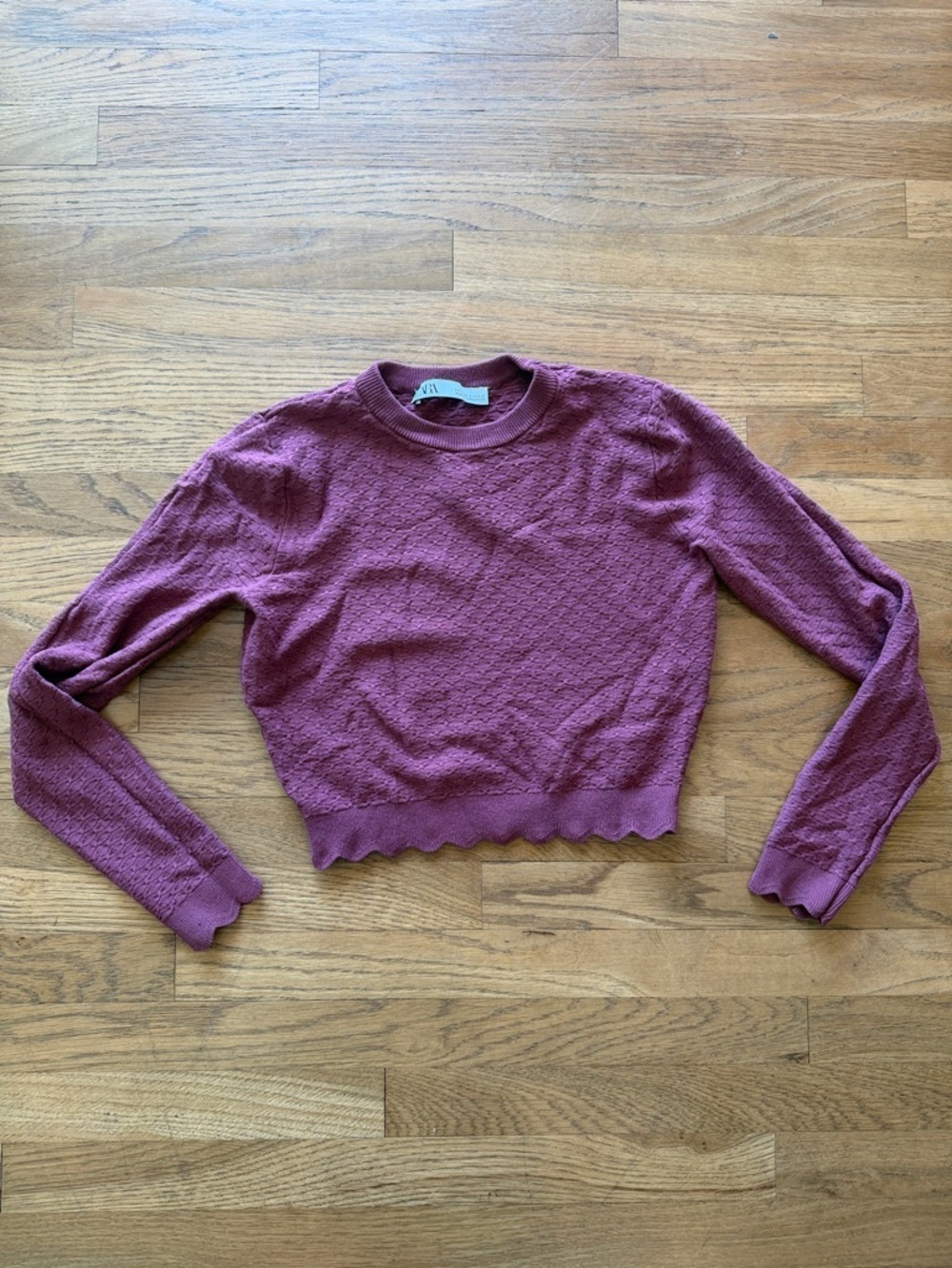 Womens Zara knit top size small